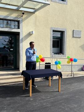 Sprejem prvošolcev na podružnični šoli v Tomaju; Vir: Občina Sežana